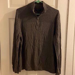 Banana republic cotton-silk-cashmere half zip-up sweater